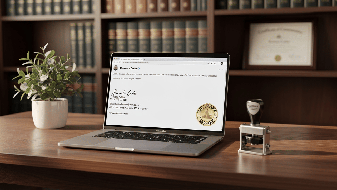 4 Best Practices for an Effective Email Signature for Notary Public