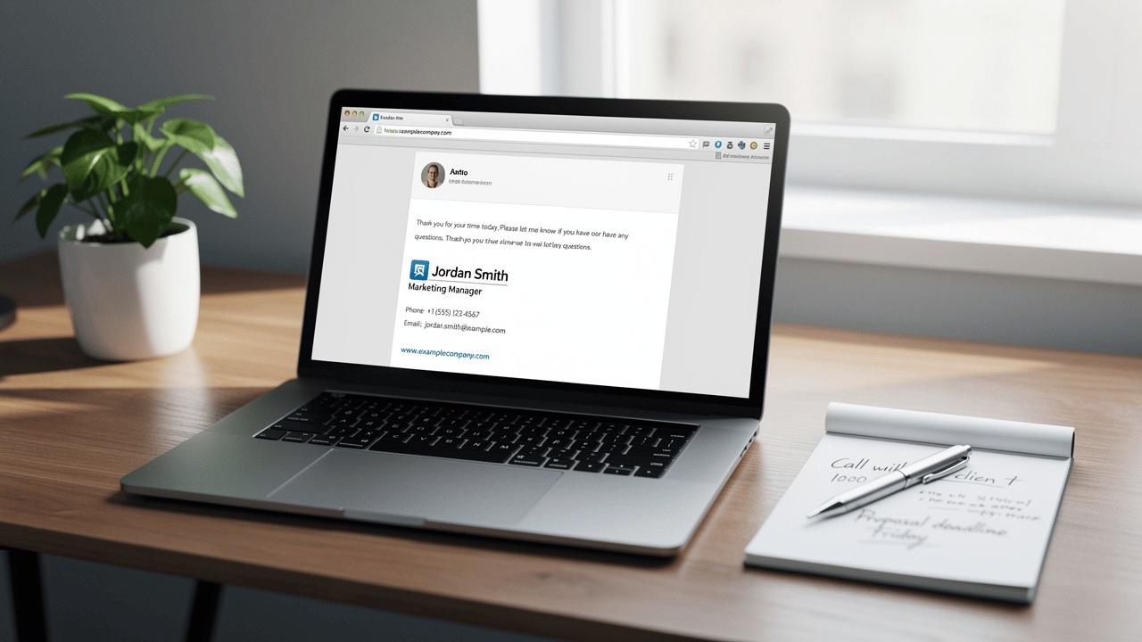 Create Your Email Signature with Scribe's AI Email Signature Generator