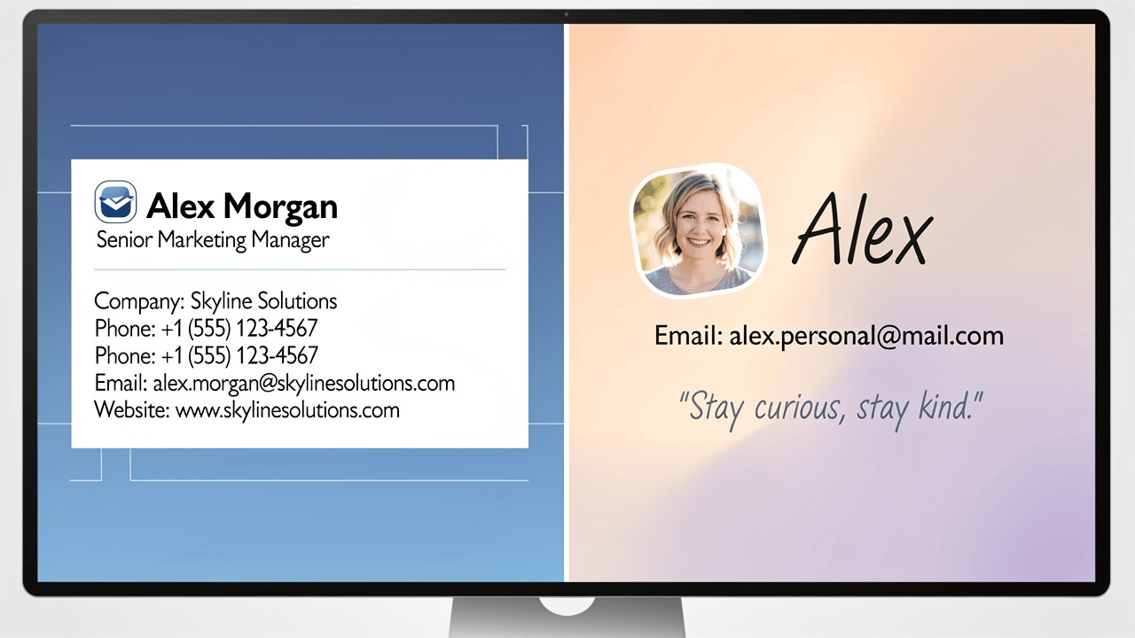 Compare Email Signatures for Business Owners vs. Personal Use