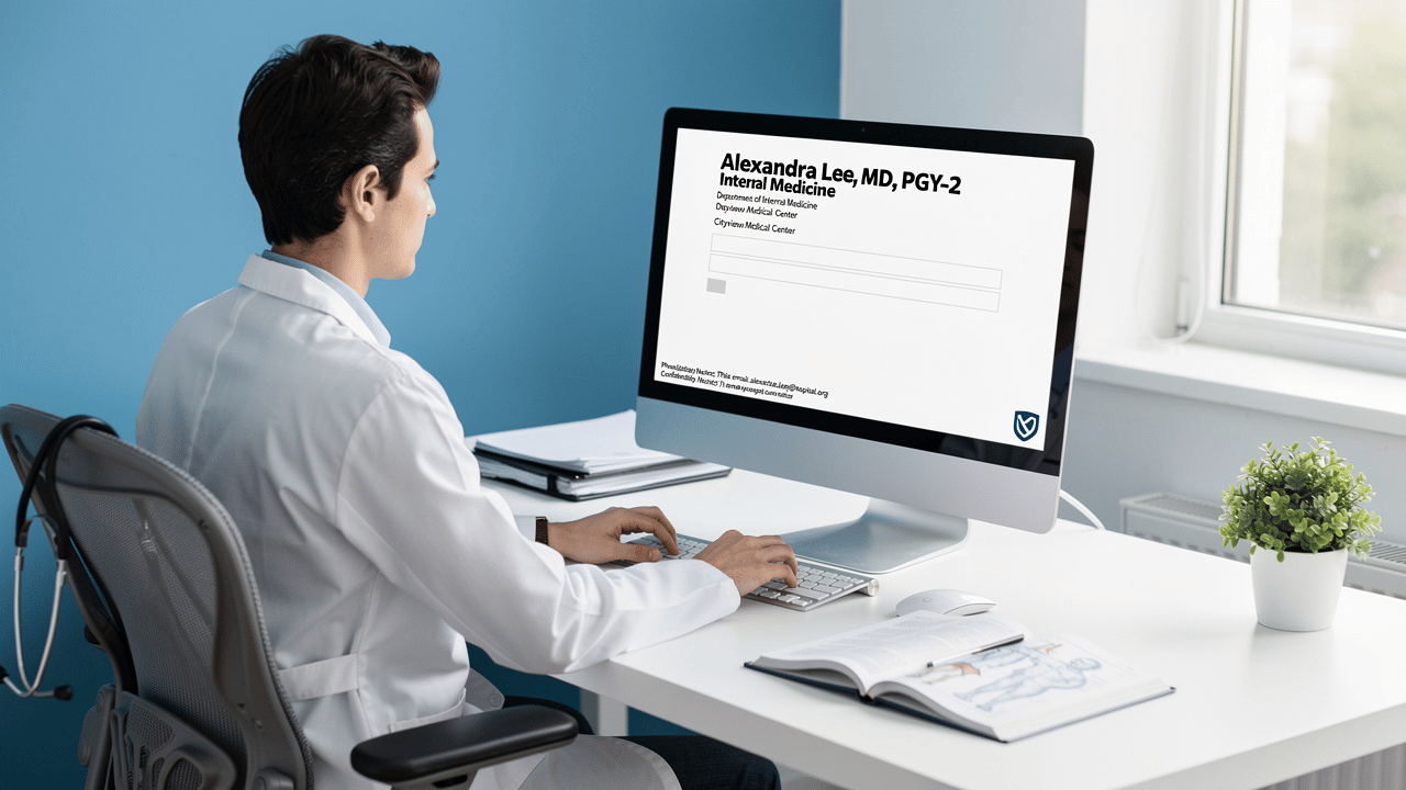 Best Practices for Crafting a Medical Resident Email Signature