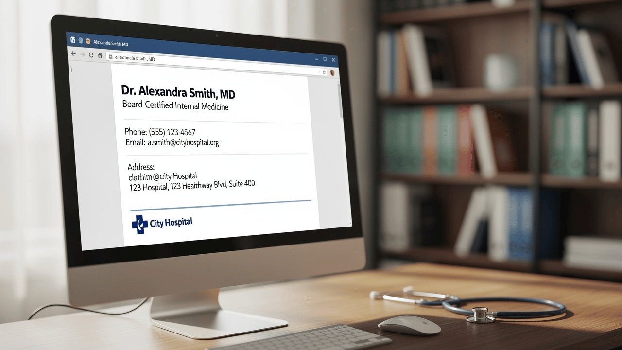 Best Practices for a Professional Resident Physician Email Signature