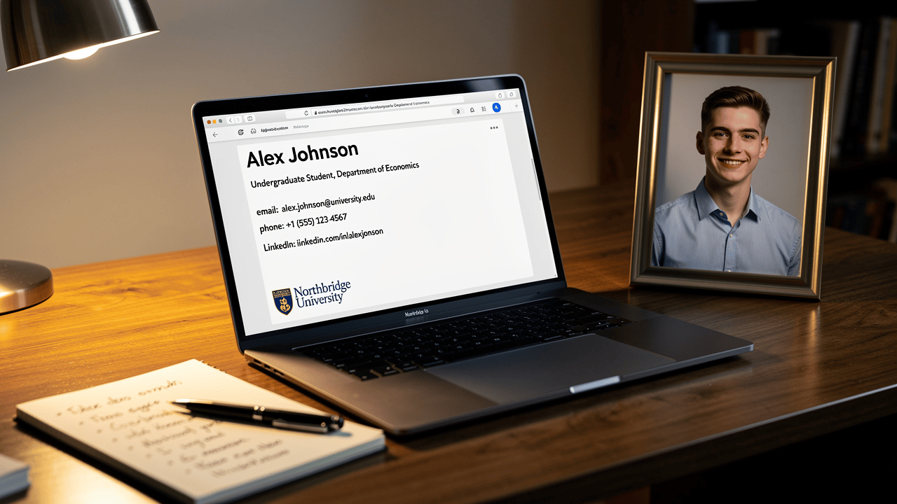 Crafting a Sample Graduate Student Email Signature for Impact