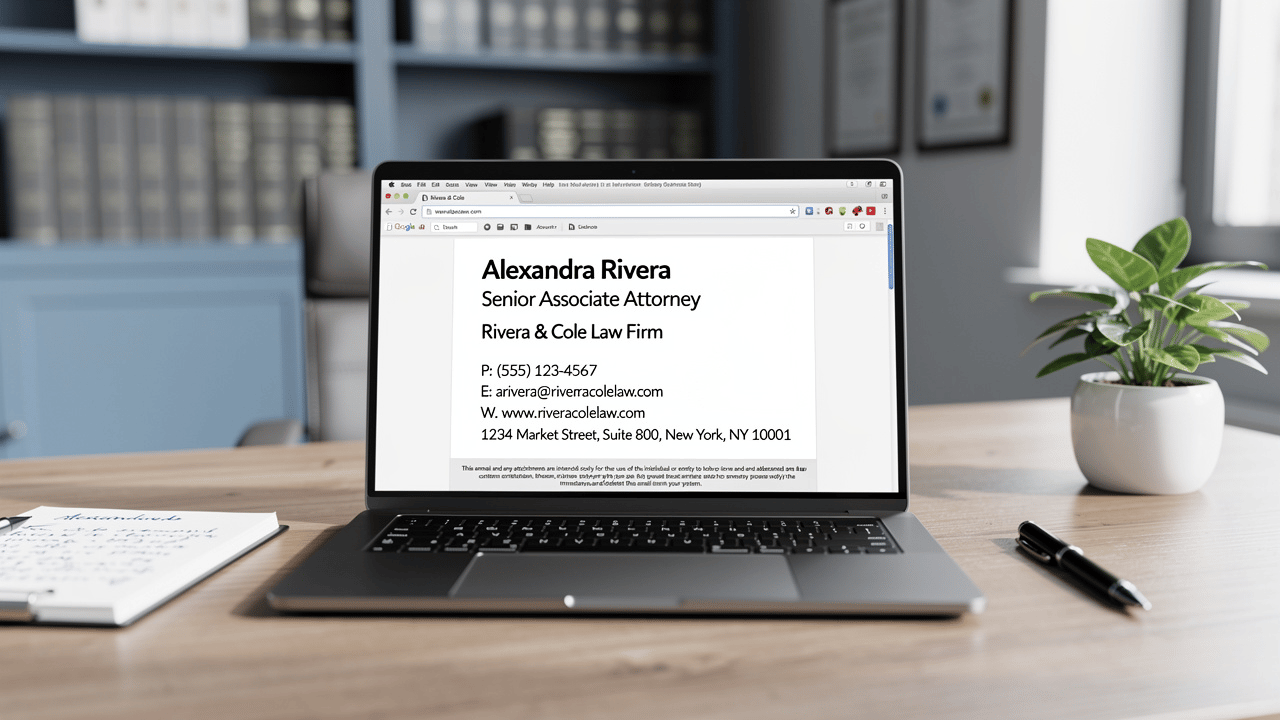 4 Best Practices for Your Law Firm Email Signature Strategy