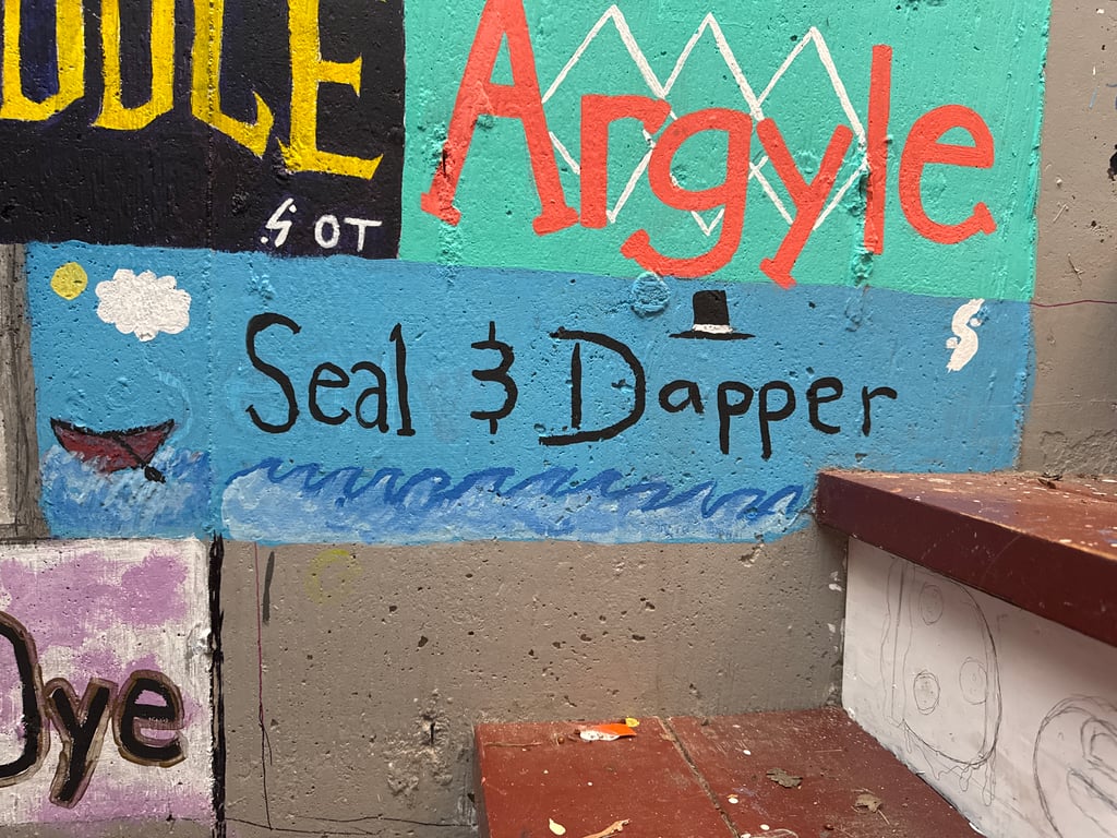 Seal's brick on the Camp Rotary walkway