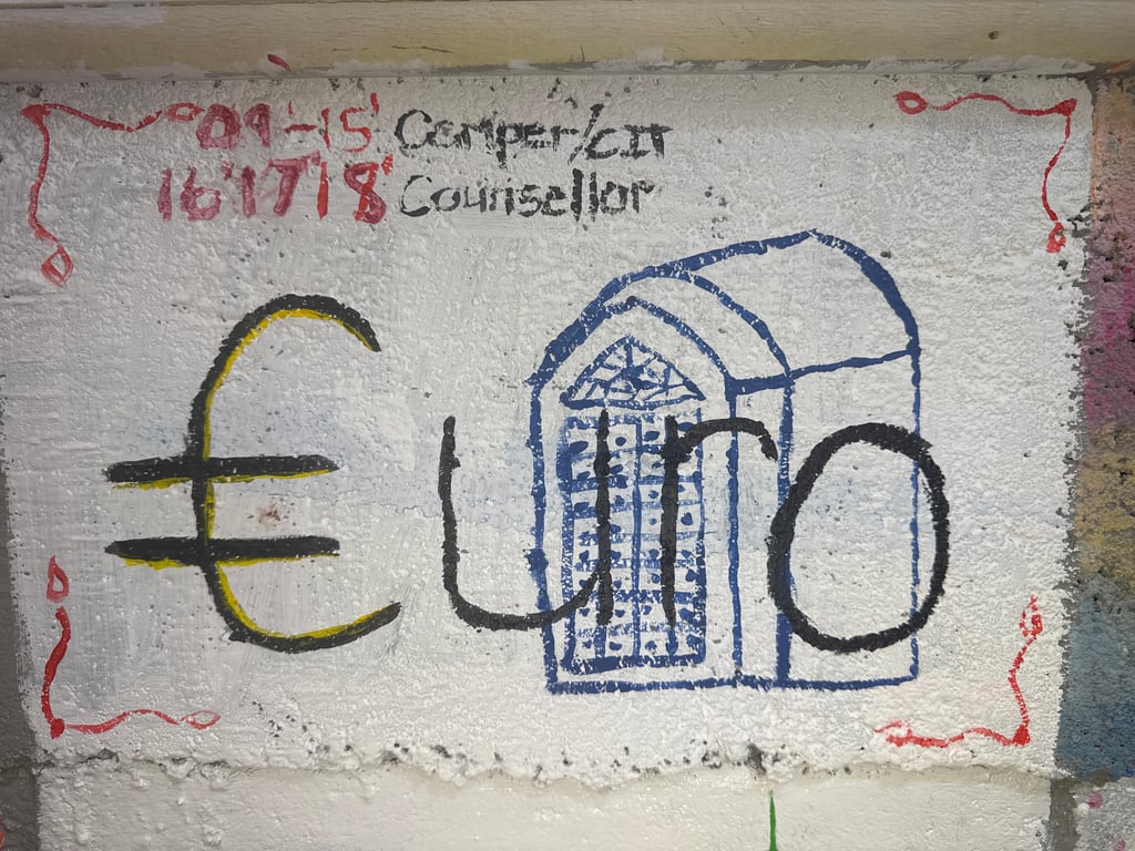 Euro's brick on the Camp Rotary walkway