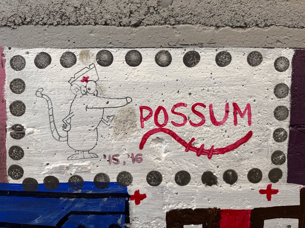 Possum's brick on the Camp Rotary walkway