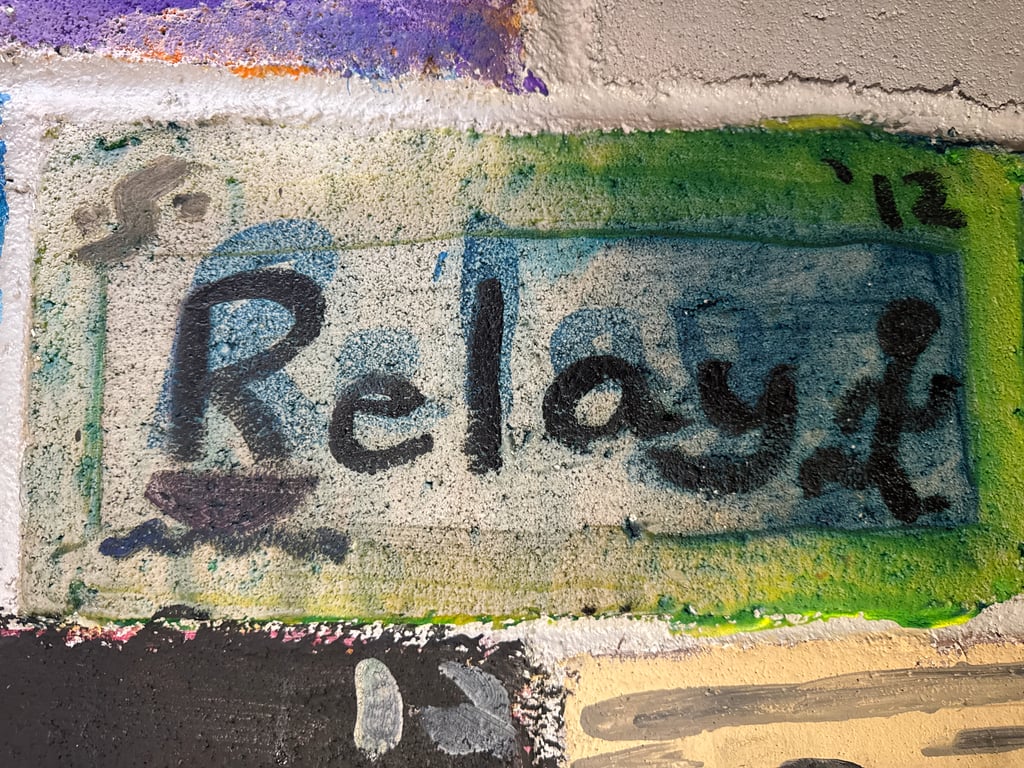 Relay's brick on the Camp Rotary walkway