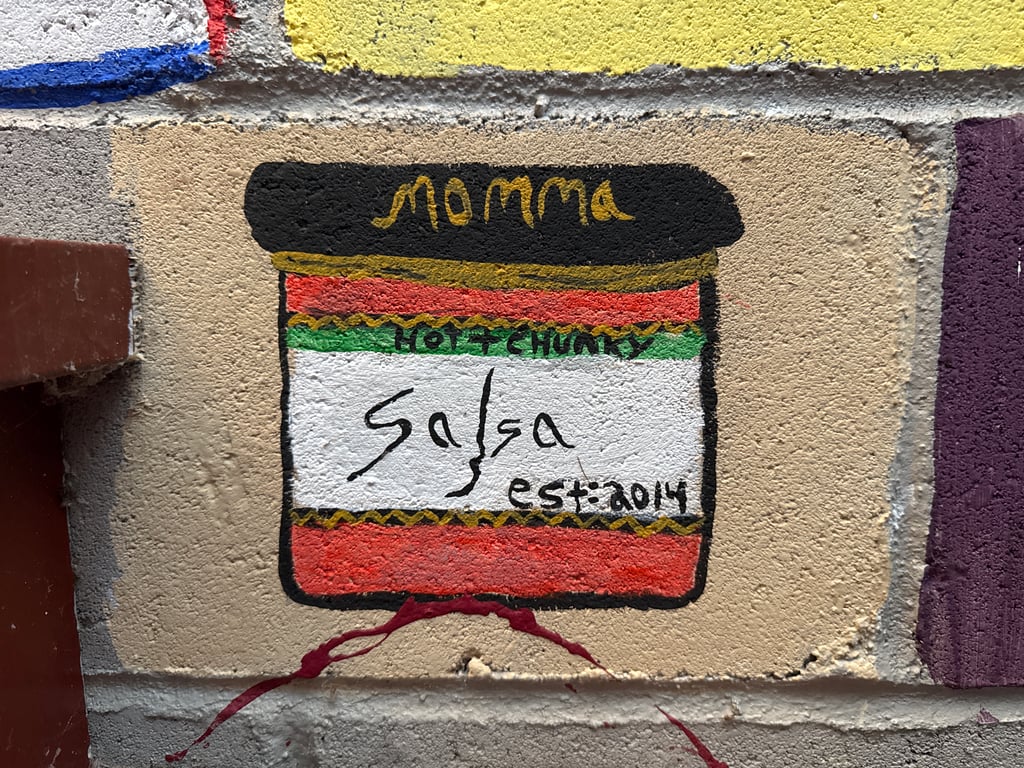 Salsa's brick on the Camp Rotary walkway