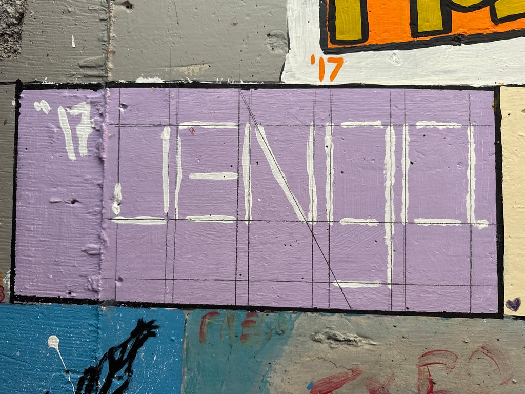 Jenga's brick on the Camp Rotary walkway