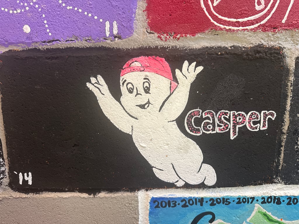 Casper's brick on the Camp Rotary walkway