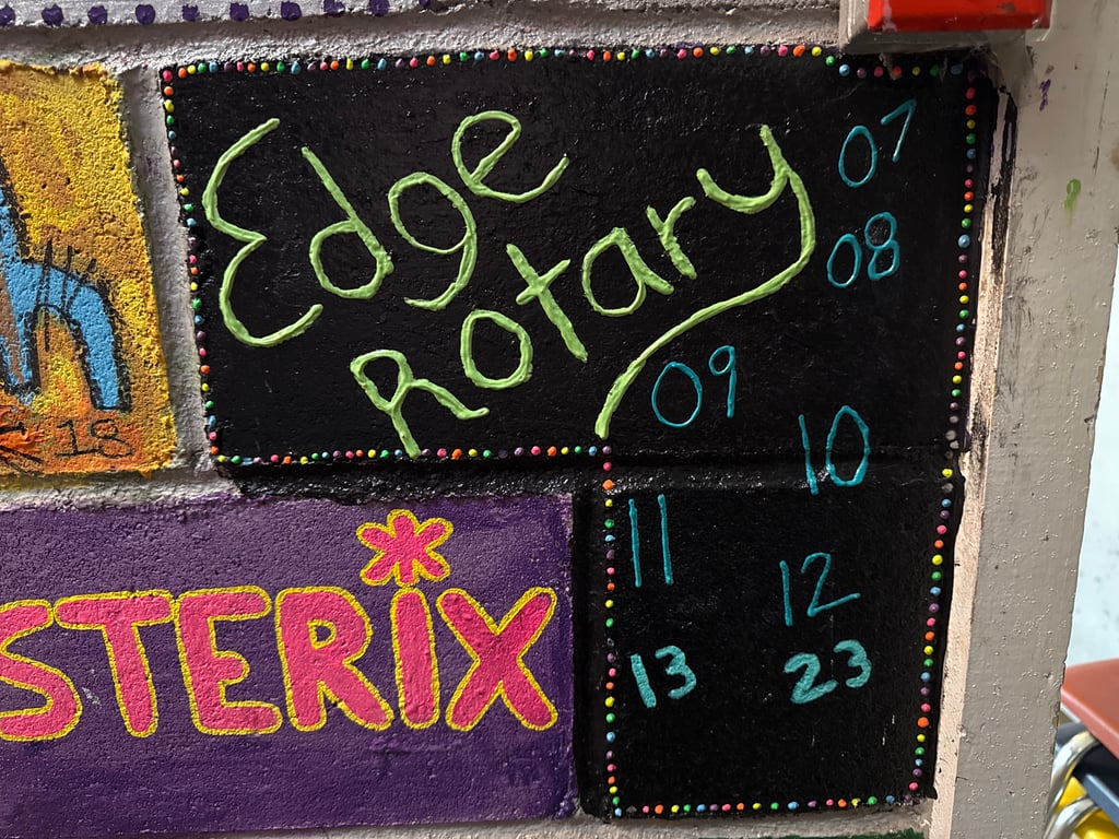 Edge's brick on the Camp Rotary walkway
