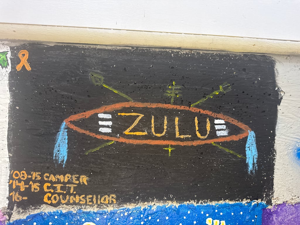 Zulu's brick on the Camp Rotary walkway