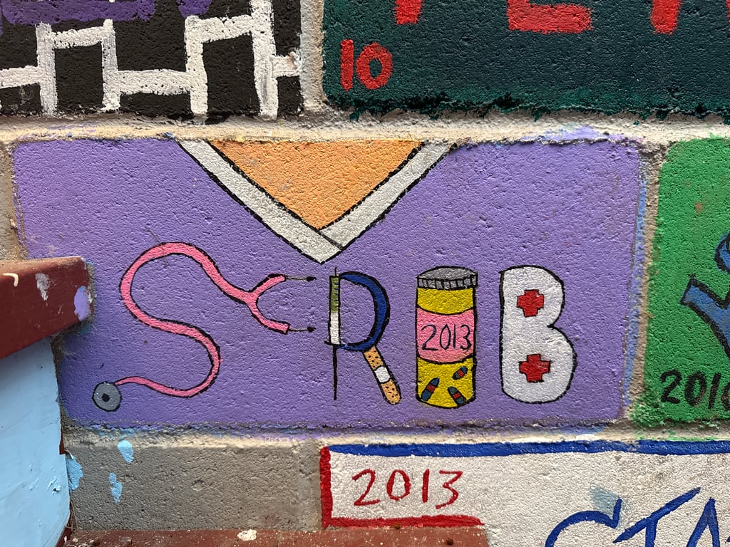 Scrub's brick on the Camp Rotary walkway