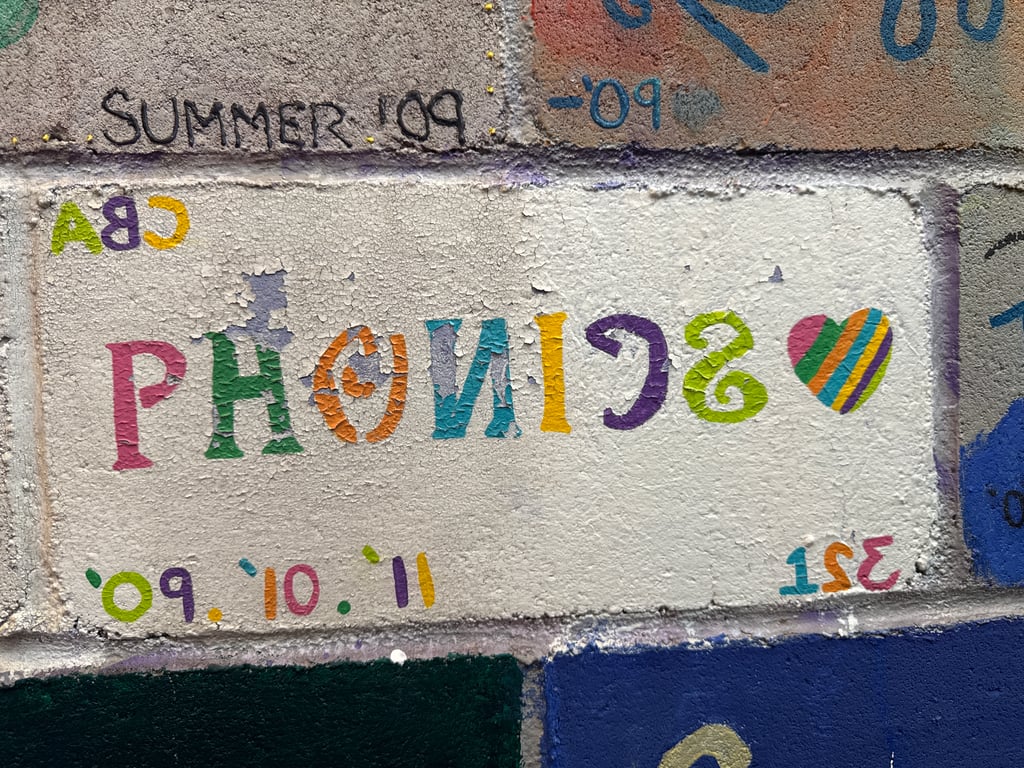 Phonics's brick on the Camp Rotary walkway