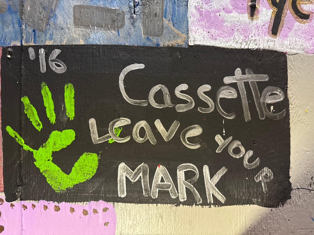 Cassette's brick on the Camp Rotary walkway