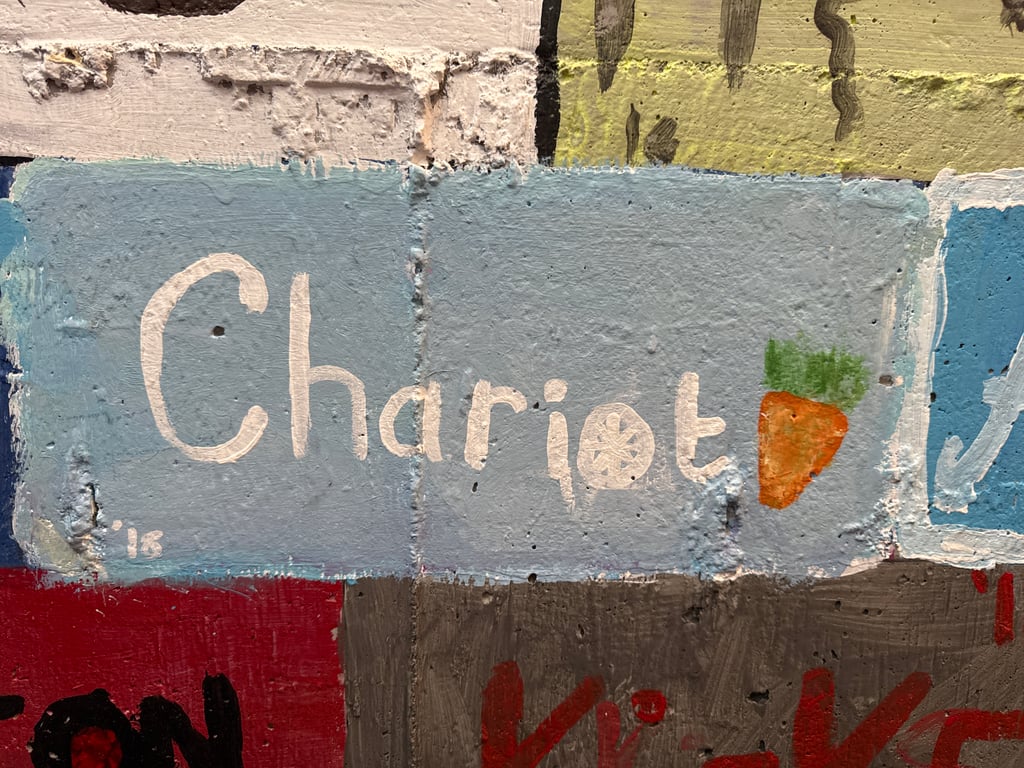 Chariot's brick on the Camp Rotary walkway