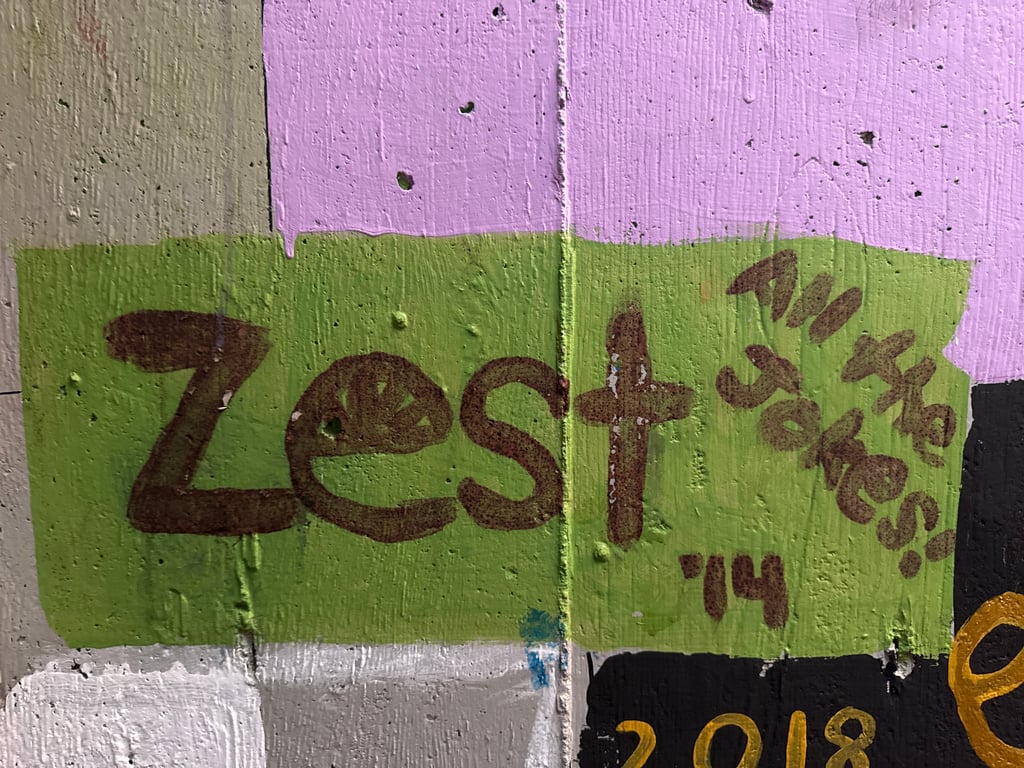 Zest's brick on the Camp Rotary walkway