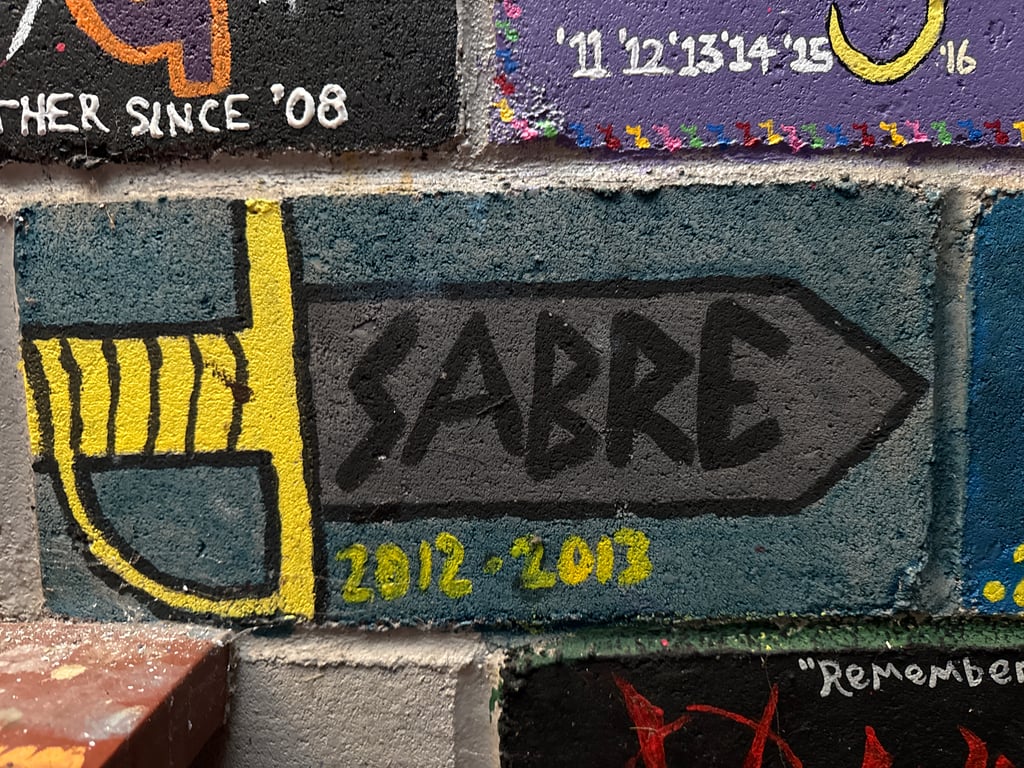 Sabre's brick on the Camp Rotary walkway