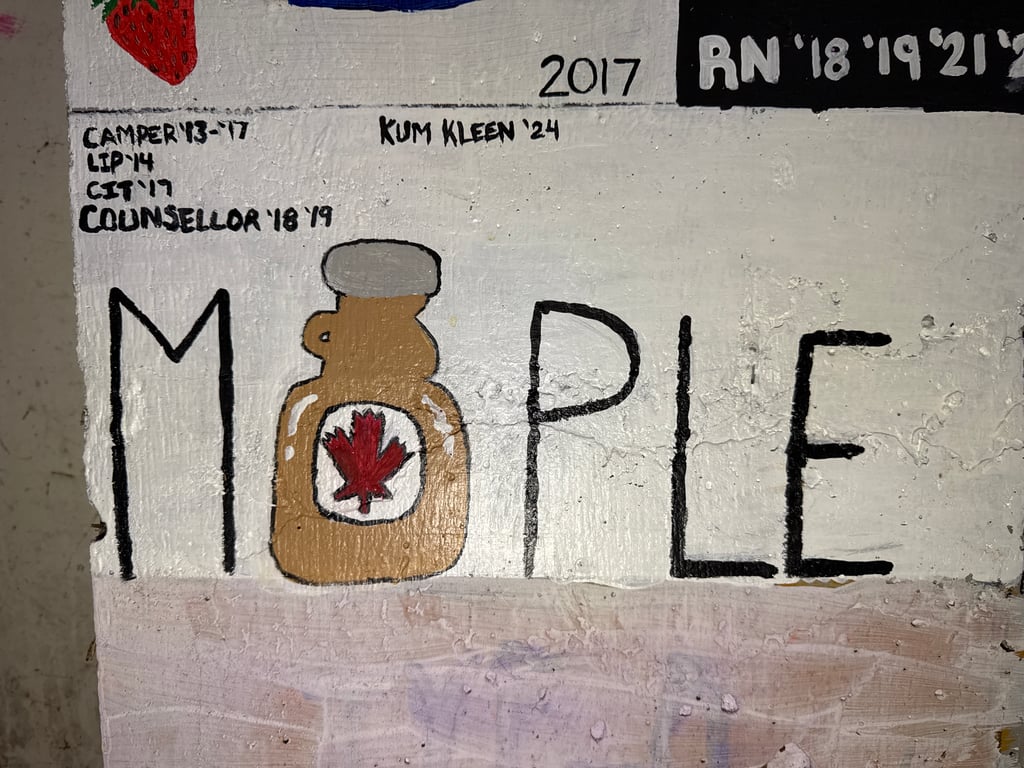 Maple's brick on the Camp Rotary walkway