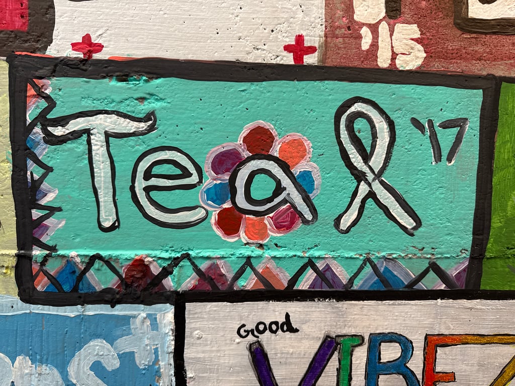Teal's brick on the Camp Rotary walkway