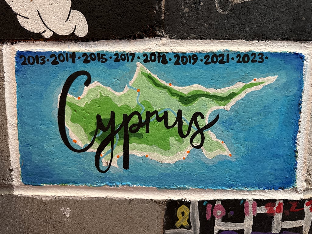 Cyprus's brick on the Camp Rotary walkway