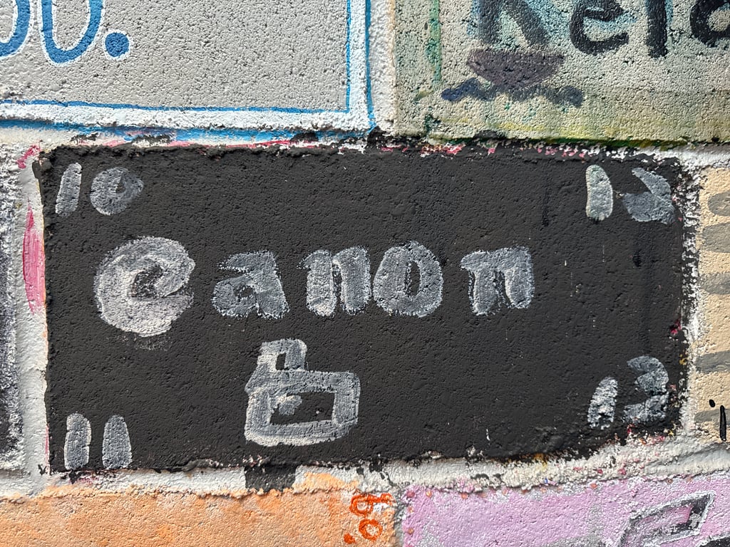 Canon's brick on the Camp Rotary walkway