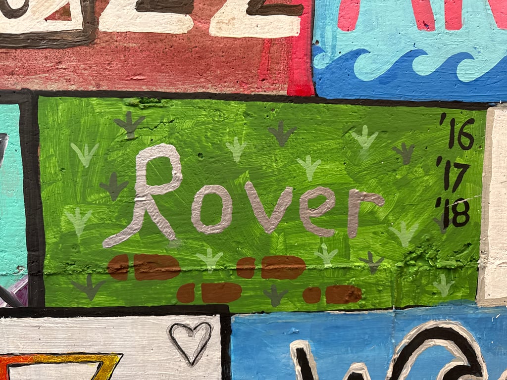 Rover's brick on the Camp Rotary walkway