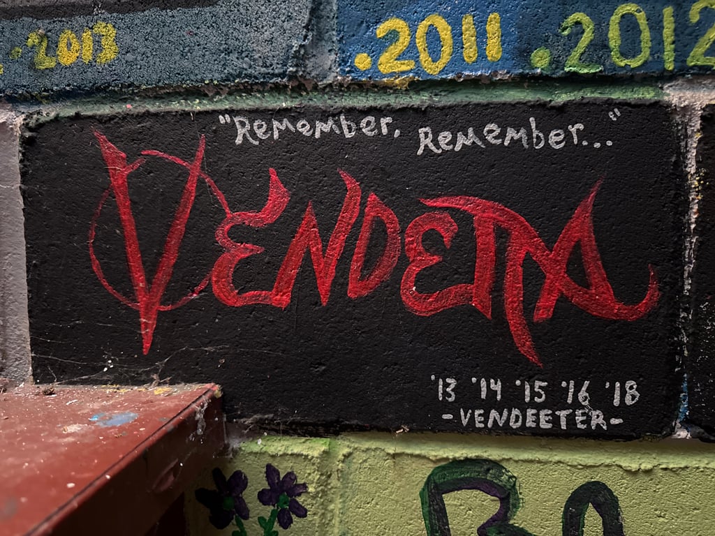 Vendetta's brick on the Camp Rotary walkway