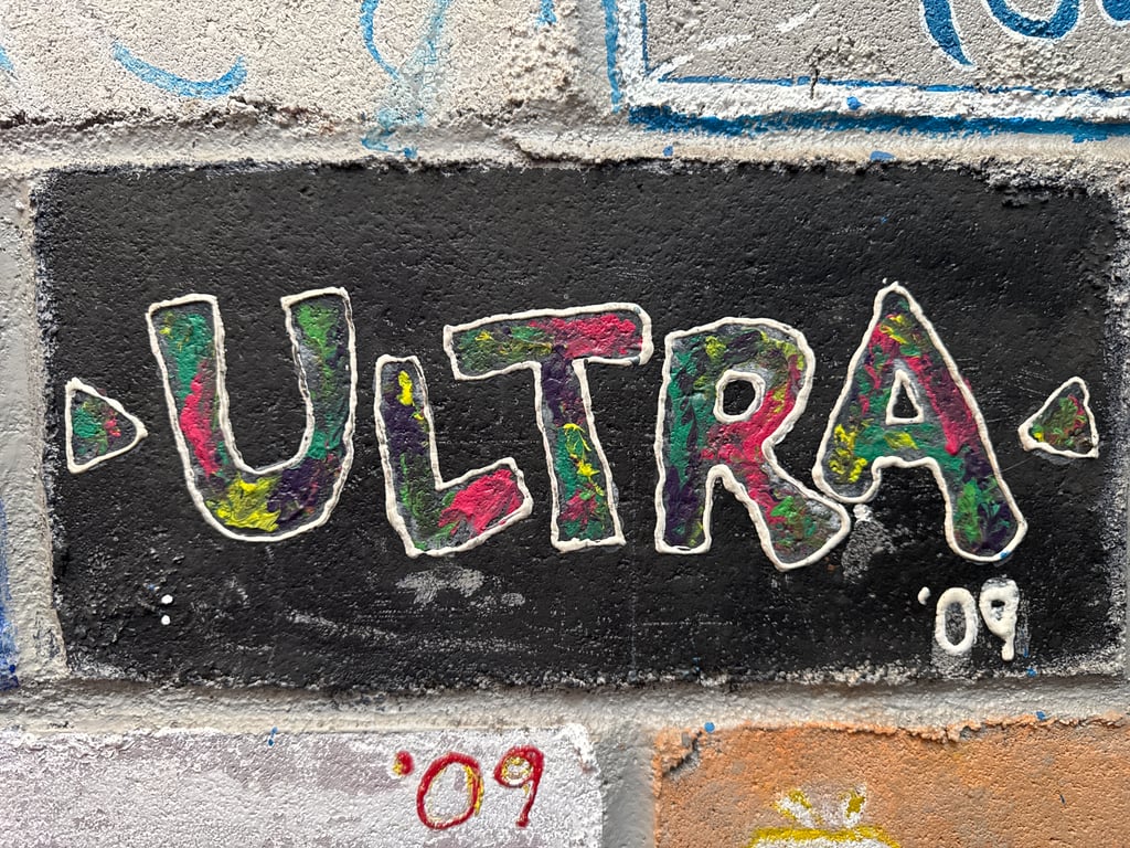 Ultra's brick on the Camp Rotary walkway