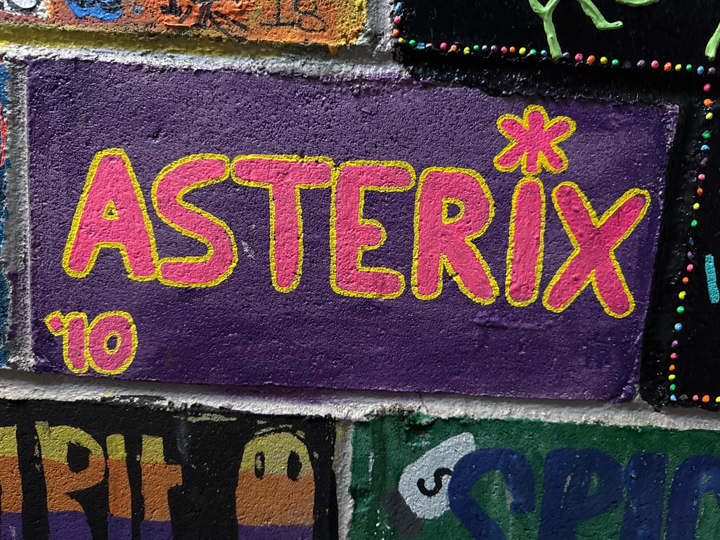 Asterisk's brick on the Camp Rotary walkway