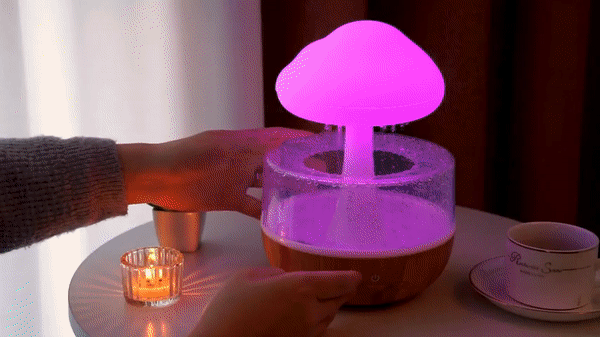 Rain Cloud Humidifier & Aromatherapy Oil Diffuser for Sleep & Stress Relief