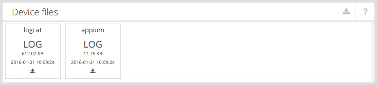device files logs