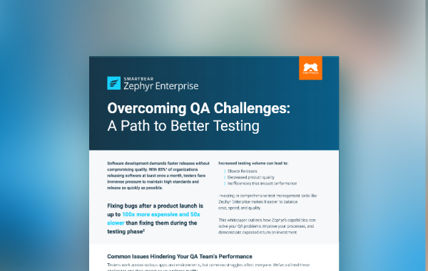 Overcoming QA Challenges with Zephyr Enterprise: A Path to Better Testing