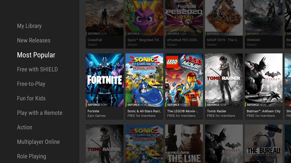 automate 'most popular' on android tv apps