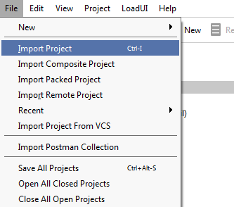 File menu > Import