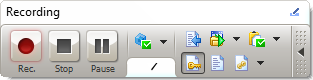 The Recording Toolbar