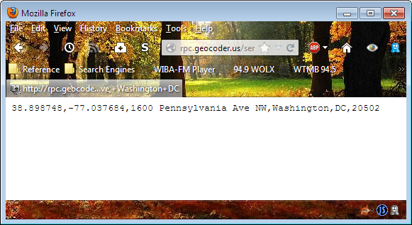 GeoCoder REST example