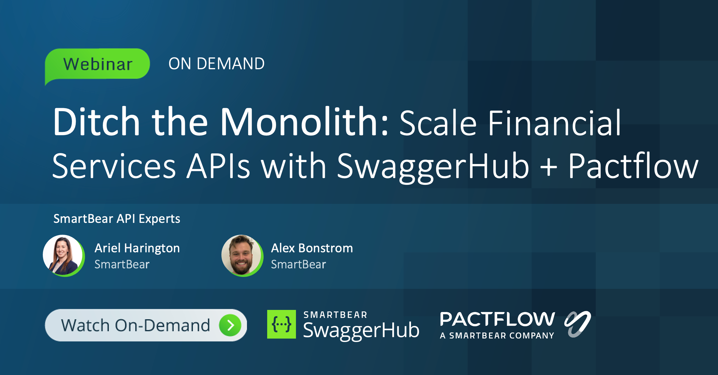 Ditch the Monolith: Scale Financial Services APIs with SwaggerHub + Pactflow