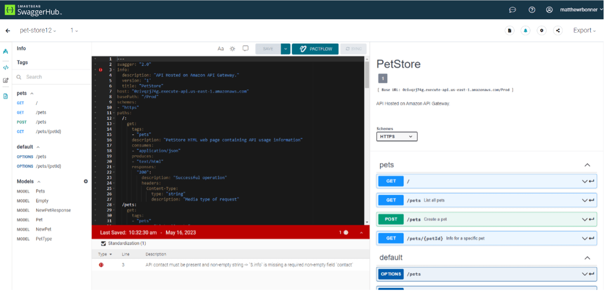 Figure 3 â€“ Use SwaggerHub to Improve API Documentation
