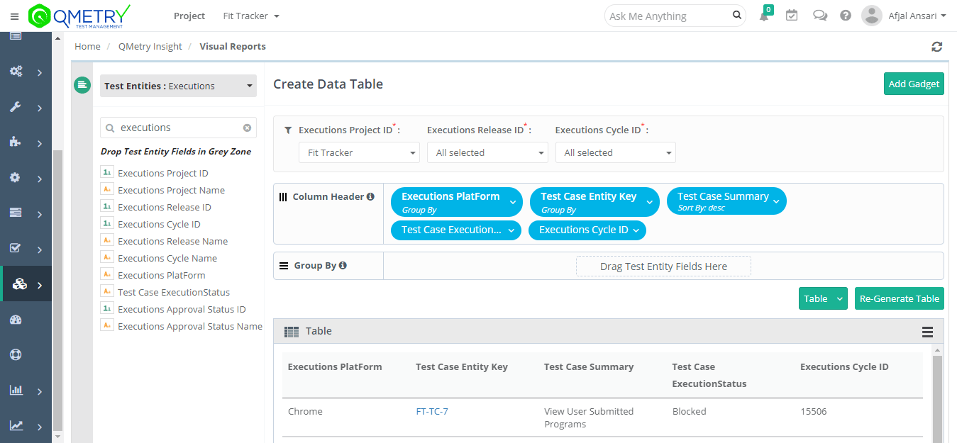 Create visuals to represent your project data and deliver powerful analytics