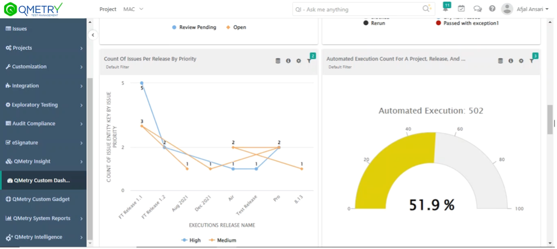 QMetry screenshot