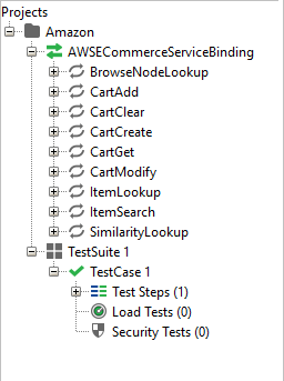 The sample Amazon project