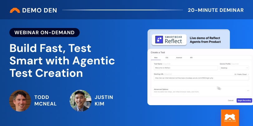 Demo Den: Build Fast, Test Smart with Agentic Test Creation