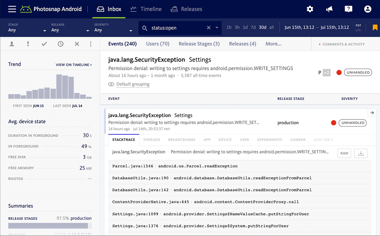 Quickly troubleshoot by diving into issue details for faster, targeted fixes.