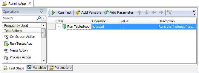 The RunningApp Test