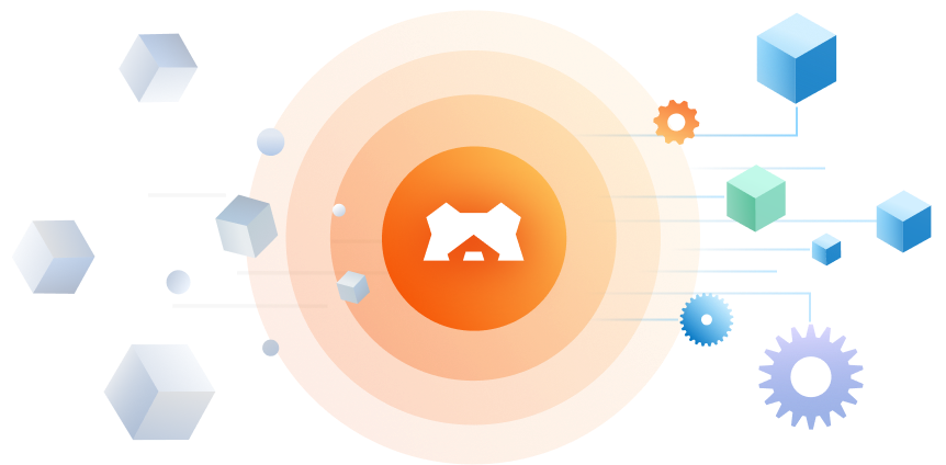 Illustration of SmartBear API Hub, showcasing its key features, including API design, testing, and documentation tools.