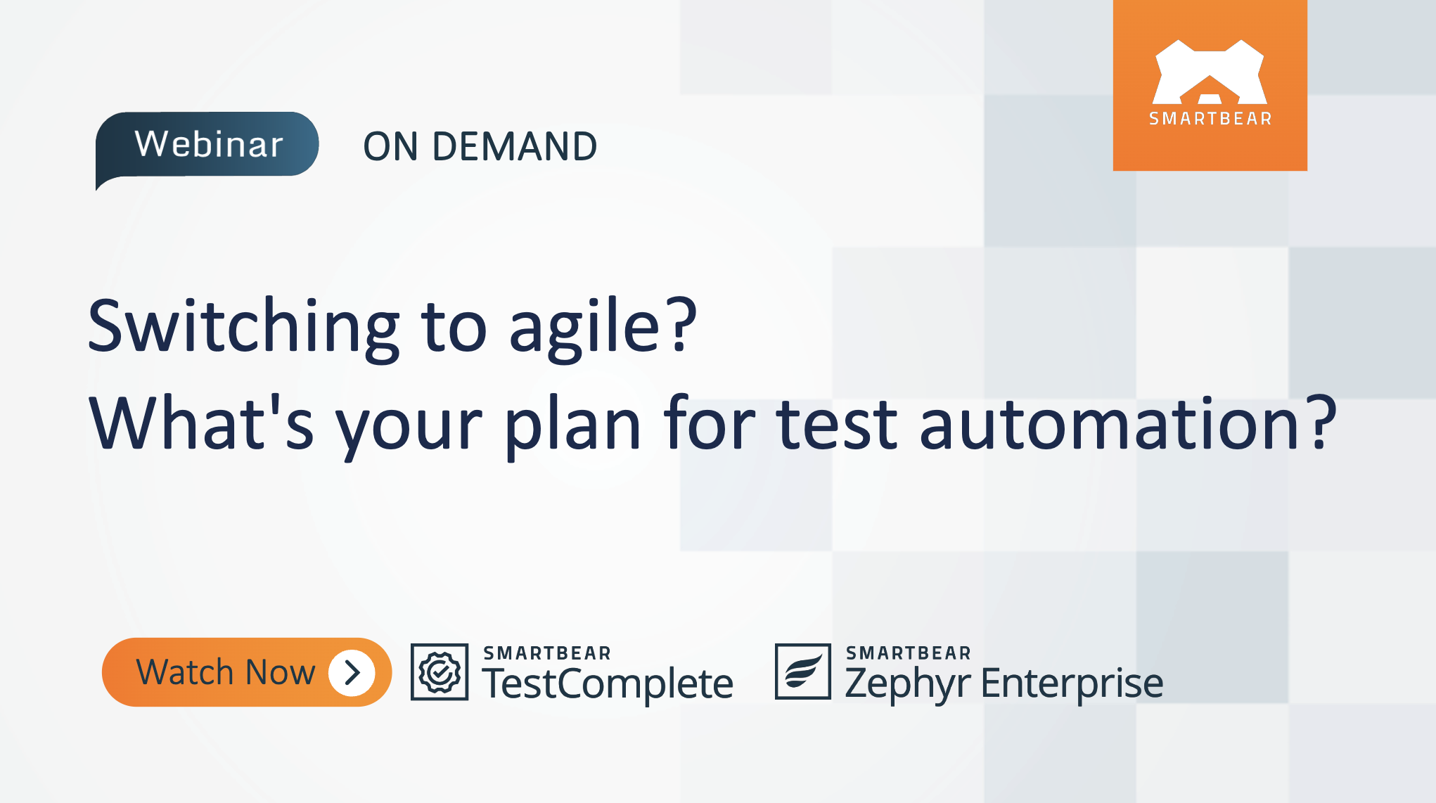 Switching to agile ​What’s your plan for test automation?