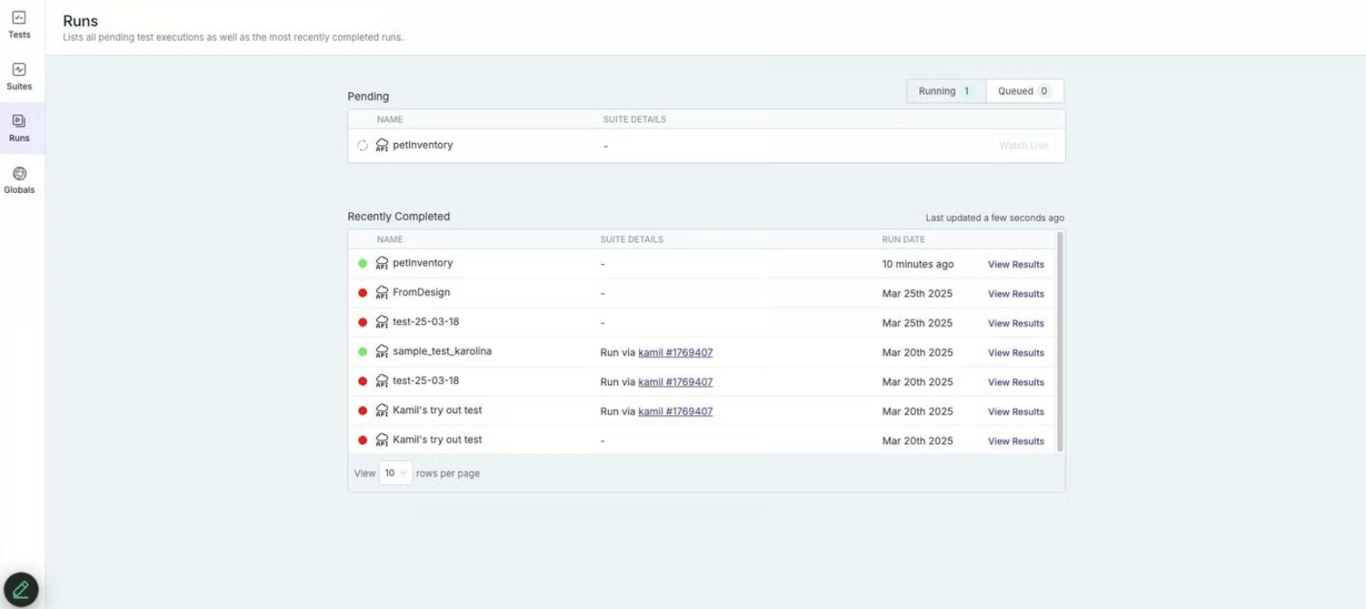 Swagger for Test screenshot