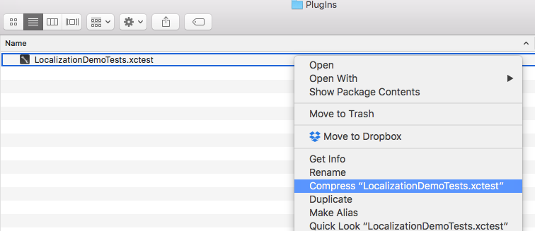 xctest packaging with xcode 8