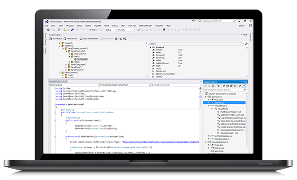 Automated UI testing in Visual Studio